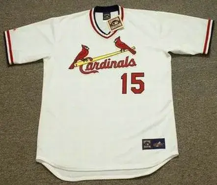 DARRELL PORTER St. Louis Cardinals 1982 Majestic Cooperstown Home Baseball Jersey