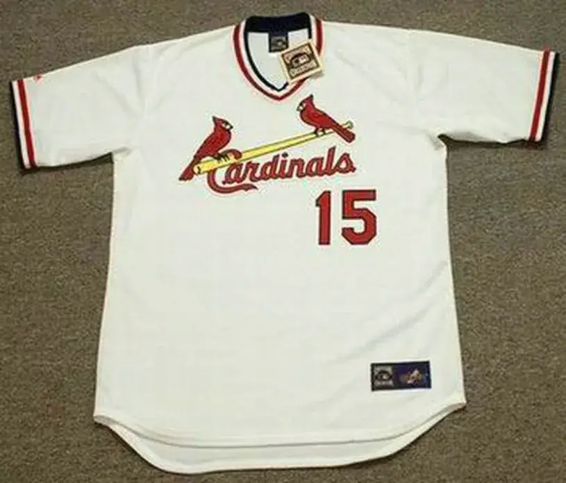 DARRELL PORTER St. Louis Cardinals 1982 Majestic Cooperstown Home Baseball Jersey