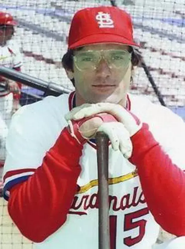 DARRELL PORTER St. Louis Cardinals 1982 Majestic Cooperstown Home Baseball Jersey 