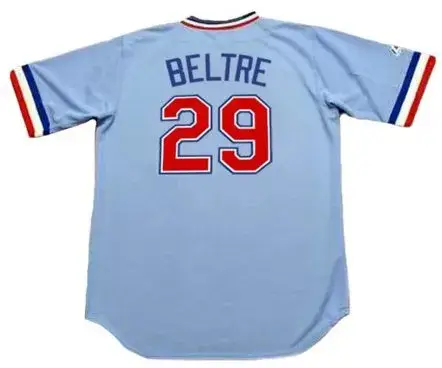 ADRIAN BELTRE Texas Rangers 1980’s Majestic Cooperstown Throwback Baseball Jersey 