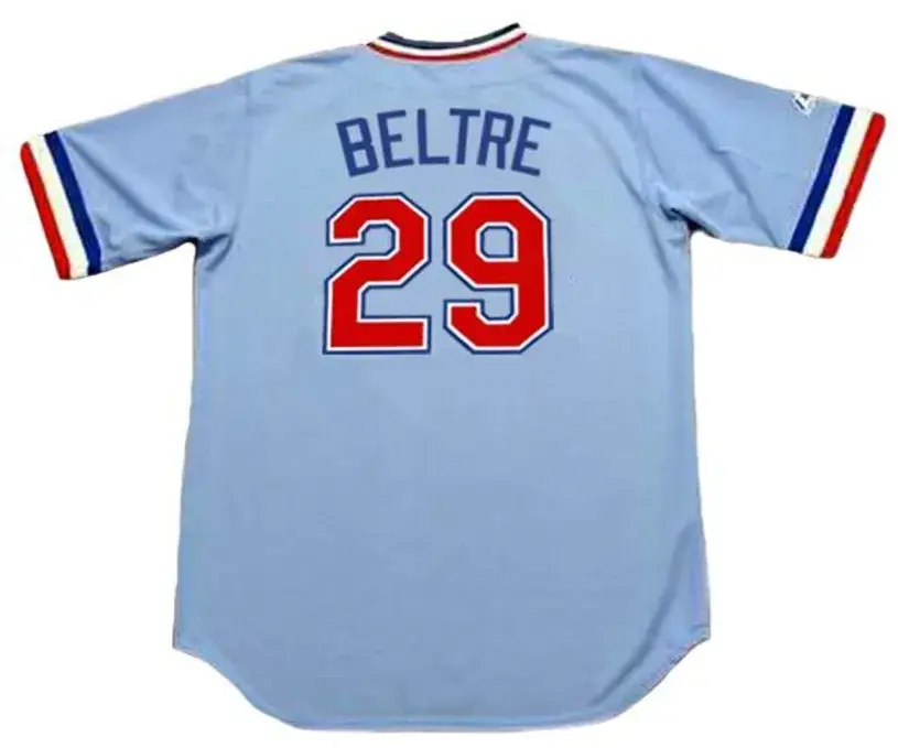 ADRIAN BELTRE Texas Rangers 1980’s Majestic Cooperstown Throwback Baseball Jersey 