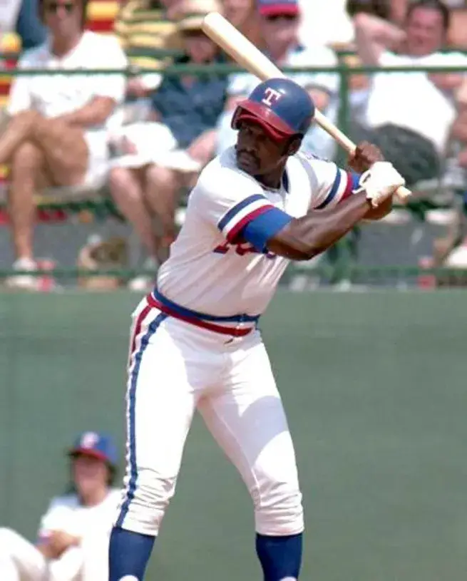 AL OLIVER Texas Rangers 1981 Majestic Cooperstown Home Baseball Jersey 