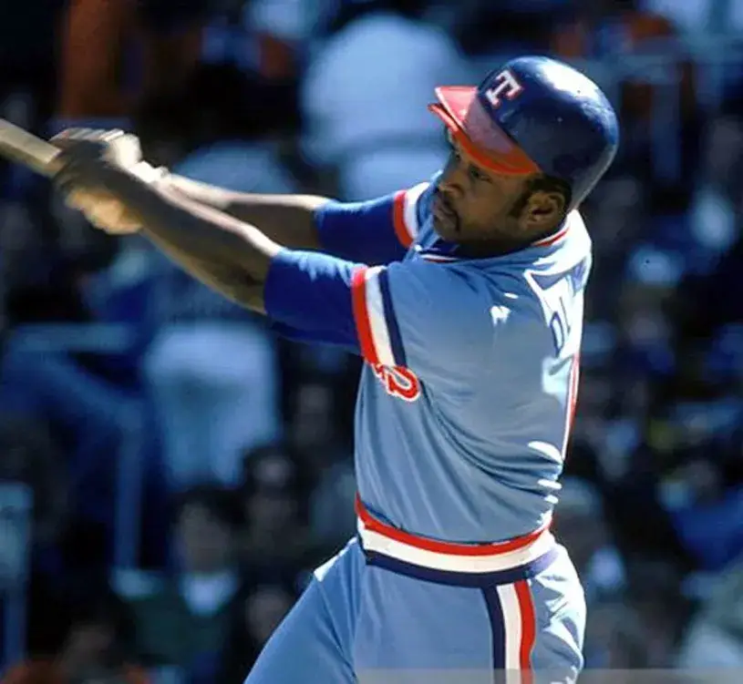 AL OLIVER Texas Rangers 1981 Majestic Cooperstown Throwback Baseball Jersey 