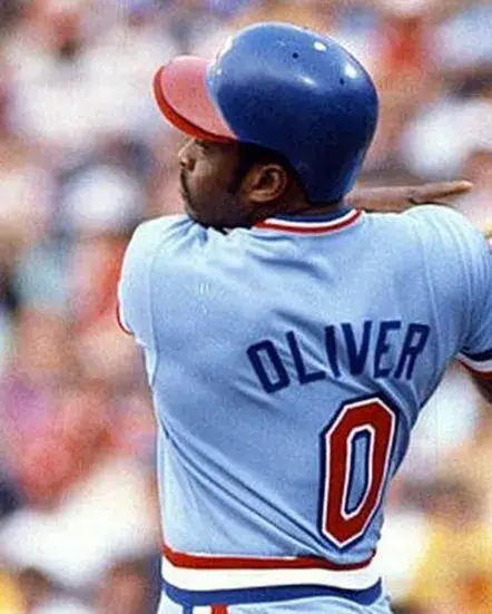 AL OLIVER Texas Rangers 1981 Majestic Cooperstown Throwback Baseball Jersey 