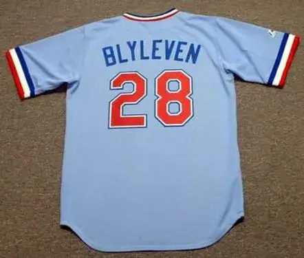 BERT BLYLEVEN Texas Rangers 1970’s Majestic Throwback Baseball Jersey 