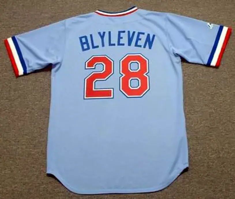 BERT BLYLEVEN Texas Rangers 1970’s Majestic Throwback Baseball Jersey 