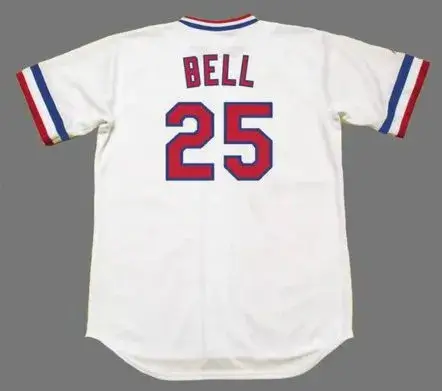 BUDDY BELL Texas Rangers 1982 Majestic Cooperstown Home Baseball Jersey 
