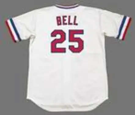 BUDDY BELL Texas Rangers 1982 Majestic Cooperstown Home Baseball Jersey 