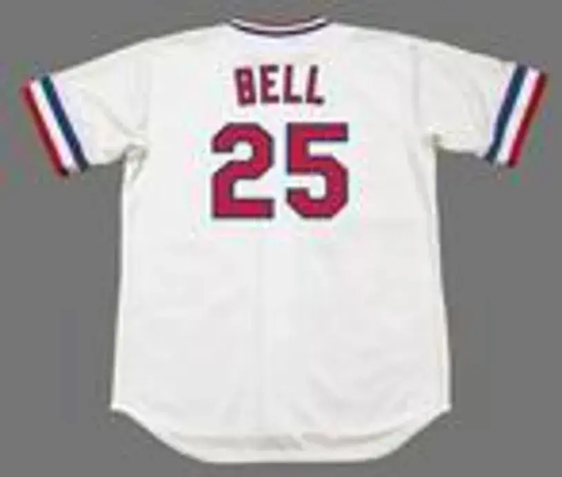 BUDDY BELL Texas Rangers 1982 Majestic Cooperstown Home Baseball Jersey 
