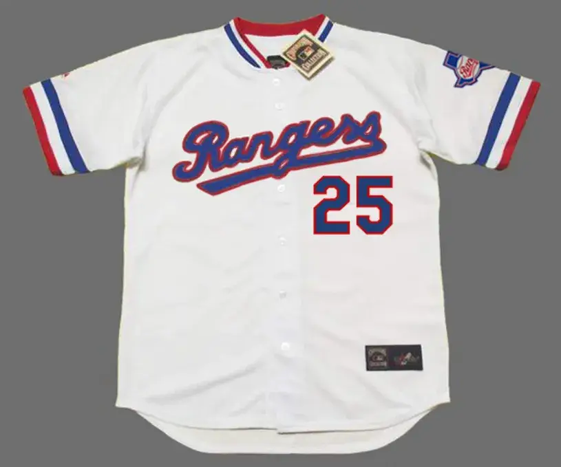 BUDDY BELL Texas Rangers 1984 Home Majestic Throwback Baseball Jersey