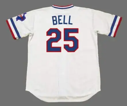 BUDDY BELL Texas Rangers 1984 Home Majestic Throwback Baseball Jersey 