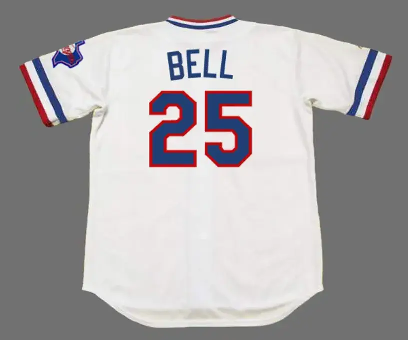 BUDDY BELL Texas Rangers 1984 Home Majestic Throwback Baseball Jersey 