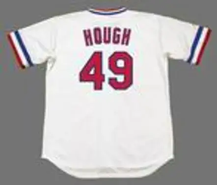 CHARLIE HOUGH Texas Rangers 1982 Majestic Cooperstown Home Baseball Jersey 