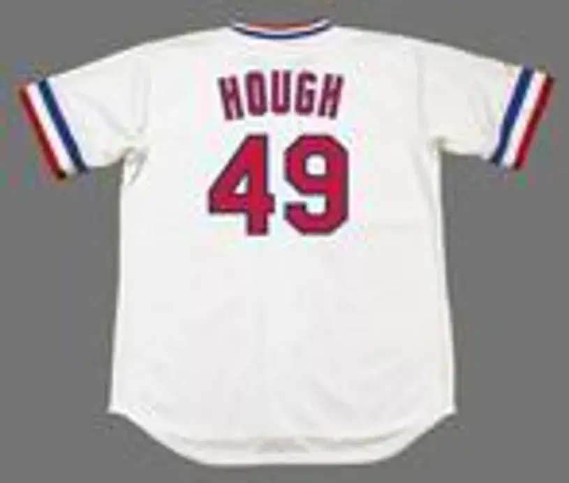 CHARLIE HOUGH Texas Rangers 1982 Majestic Cooperstown Home Baseball Jersey 
