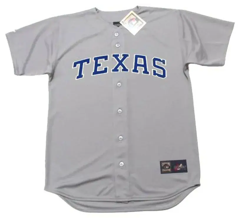 CHARLIE HOUGH Texas Rangers 1987 Majestic Cooperstown Throwback Away Jersey