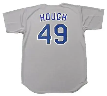 CHARLIE HOUGH Texas Rangers 1987 Majestic Cooperstown Throwback Away Jersey 