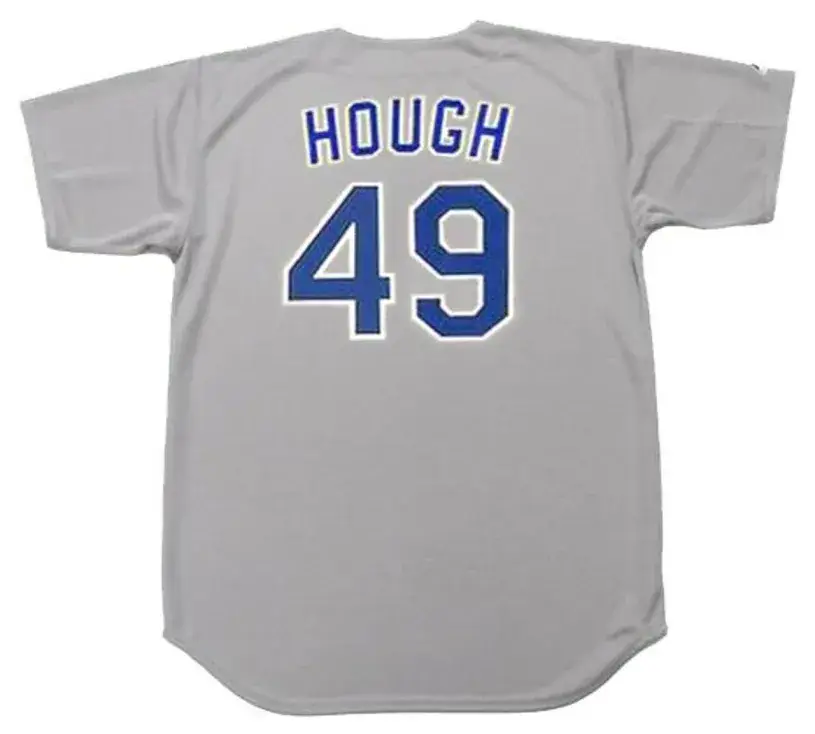 CHARLIE HOUGH Texas Rangers 1987 Majestic Cooperstown Throwback Away Jersey 