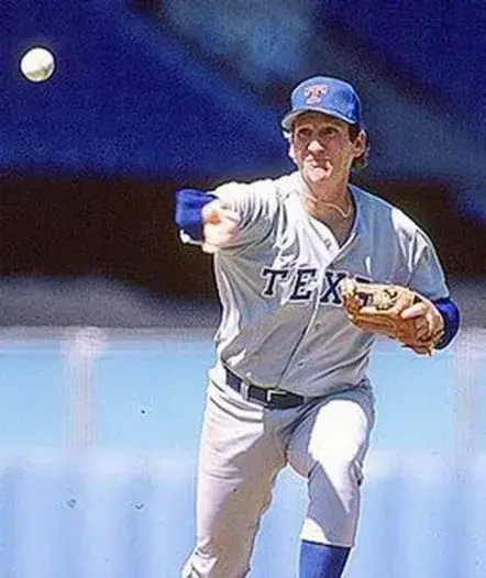 CHARLIE HOUGH Texas Rangers 1987 Majestic Cooperstown Throwback Away Jersey 