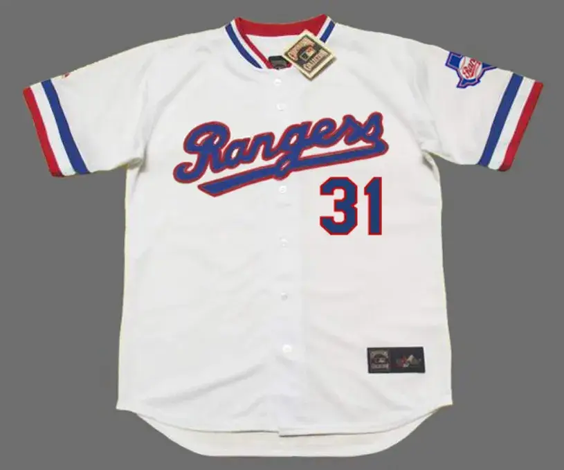 DAVE STEWART Texas Rangers 1984 Home Majestic Throwback Baseball Jersey