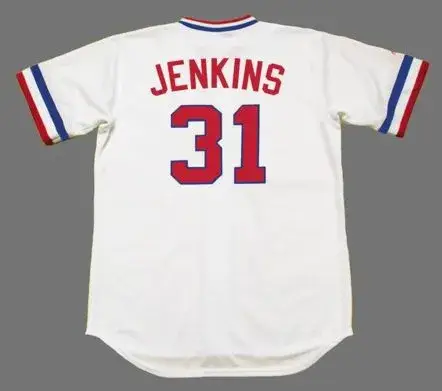FERGUSON JENKINS Texas Rangers 1974 Majestic Cooperstown Home Baseball Jersey 