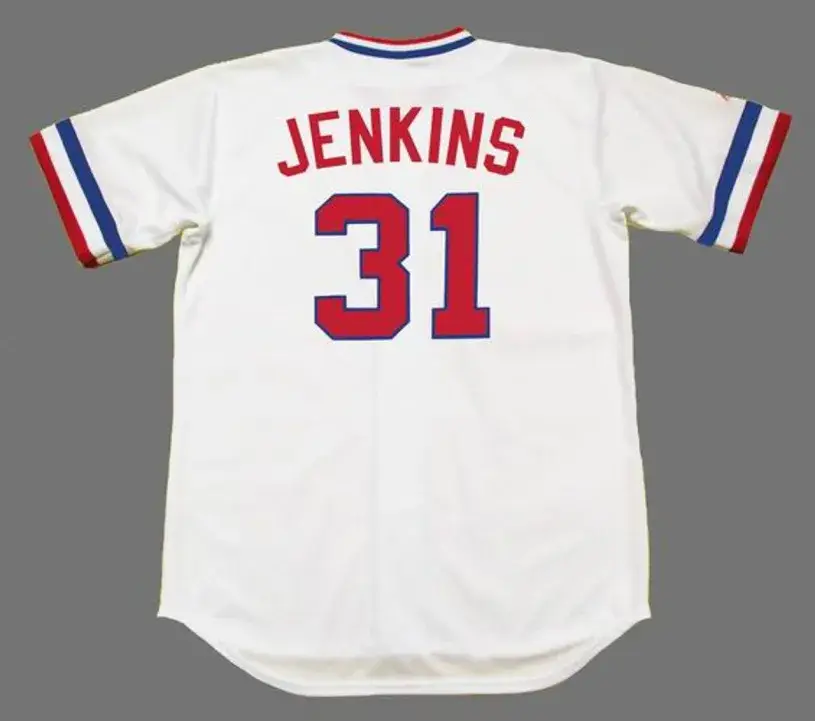 FERGUSON JENKINS Texas Rangers 1974 Majestic Cooperstown Home Baseball Jersey 