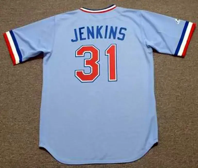 FERGUSON JENKINS Texas Rangers 1981 Majestic Cooperstown Throwback Jersey 