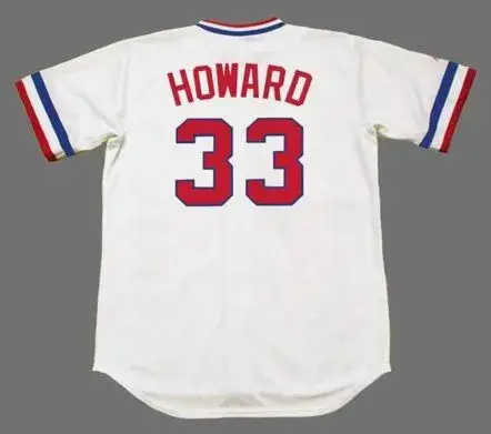 FRANK HOWARD Texas Rangers 1972 Home Majestic Baseball Throwback Jersey 