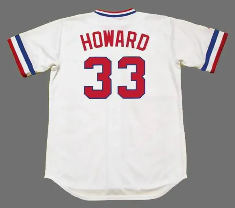 FRANK HOWARD Texas Rangers 1972 Home Majestic Baseball Throwback Jersey 