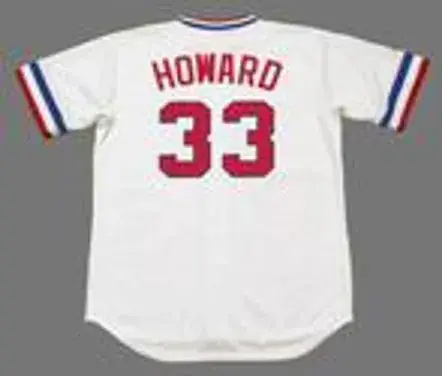 FRANK HOWARD Texas Rangers 1972 Home Majestic Baseball Throwback Jersey 