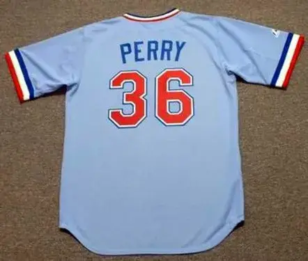 GAYLORD PERRY Texas Rangers 1970’s Majestic Cooperstown Throwback Baseball Jersey 
