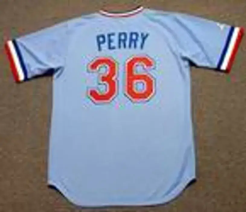 GAYLORD PERRY Texas Rangers 1970’s Majestic Cooperstown Throwback Baseball Jersey 