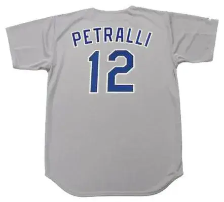 GENO PETRALLI Texas Rangers 1990 Majestic Cooperstown Throwback Away Jersey 