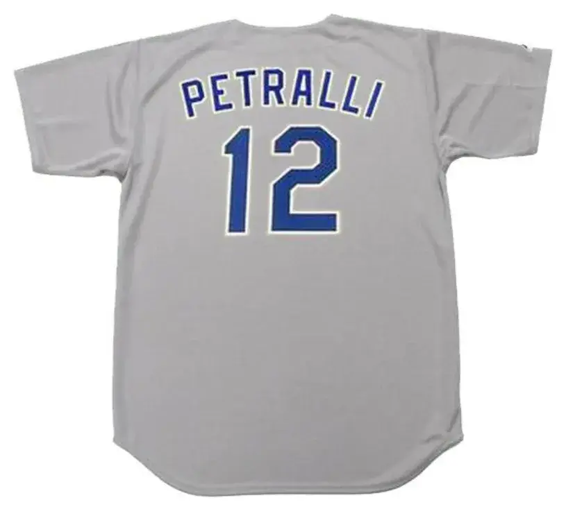 GENO PETRALLI Texas Rangers 1990 Majestic Cooperstown Throwback Away Jersey 