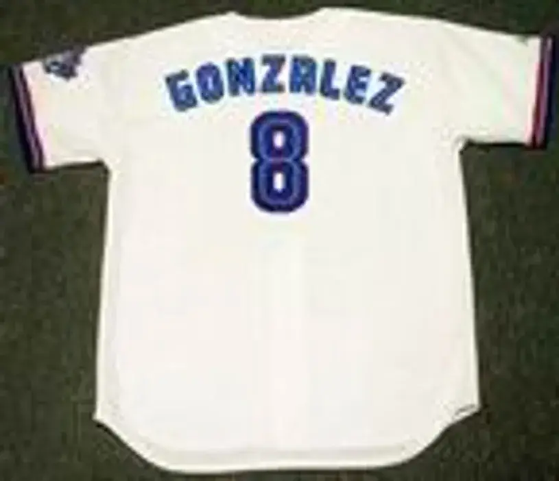 ALEX GONZALEZ Toronto Blue Jays 1997 Majestic Throwback Home Baseball Jersey 
