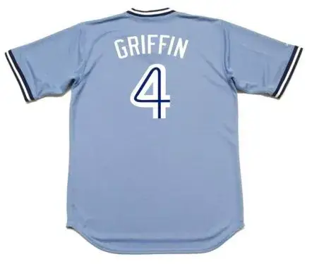 ALFREDO GRIFFIN Toronto Blue Jays 1982 Majestic Cooperstown Away Baseball Jersey 