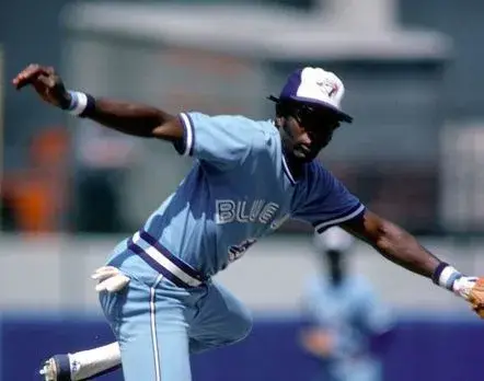 ALFREDO GRIFFIN Toronto Blue Jays 1982 Majestic Cooperstown Away Baseball Jersey 