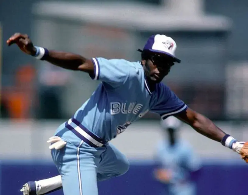 ALFREDO GRIFFIN Toronto Blue Jays 1982 Majestic Cooperstown Away Baseball Jersey 