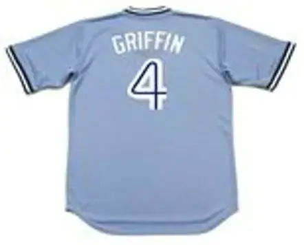 ALFREDO GRIFFIN Toronto Blue Jays 1982 Majestic Cooperstown Away Baseball Jersey 