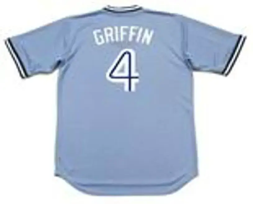 ALFREDO GRIFFIN Toronto Blue Jays 1982 Majestic Cooperstown Away Baseball Jersey 