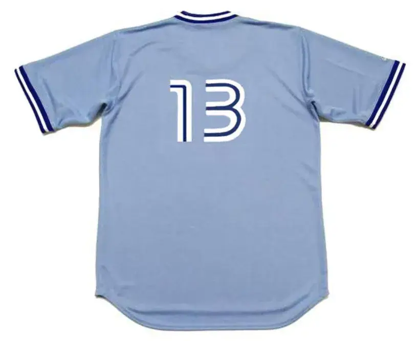 BUCK MARTINEZ Toronto Blue Jays 1983 Majestic Throwback Away Baseball Jersey 