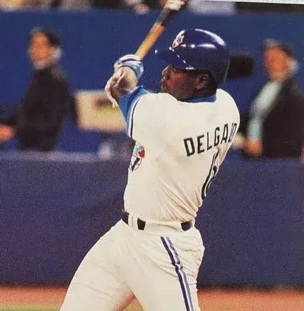 CARLOS DELGADO Toronto Blue Jays 1994 Majestic Throwback Away Baseball Jersey 