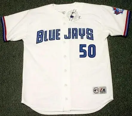 CHRIS CARPENTER Toronto Blue Jays 1998 Majestic Throwback Home Baseball Jersey