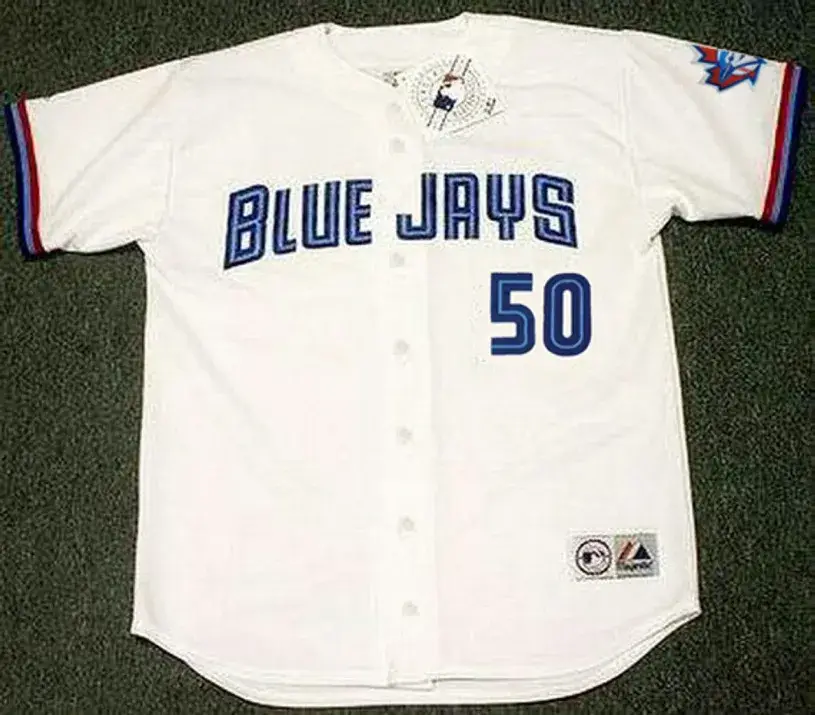 CHRIS CARPENTER Toronto Blue Jays 1998 Majestic Throwback Home Baseball Jersey