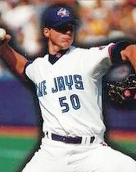 CHRIS CARPENTER Toronto Blue Jays 1998 Majestic Throwback Home Baseball Jersey 