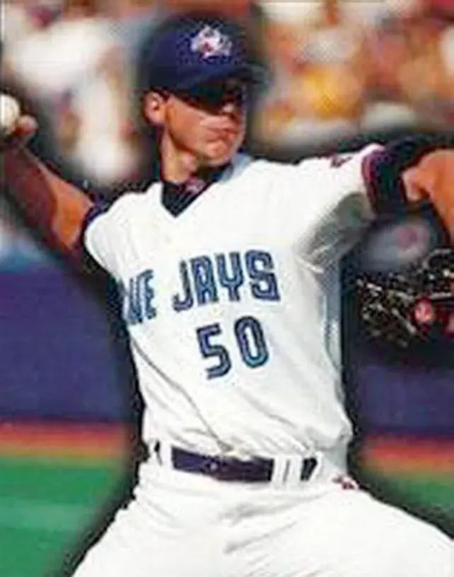 CHRIS CARPENTER Toronto Blue Jays 1998 Majestic Throwback Home Baseball Jersey 