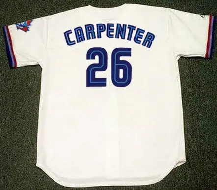 CHRIS CARPENTER Toronto Blue Jays 2000 Majestic Throwback Home Baseball Jersey 