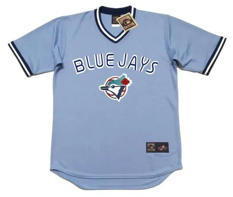 DAMASO GARCIA Toronto Blue Jays 1982 Majestic Cooperstown Away Baseball Jersey