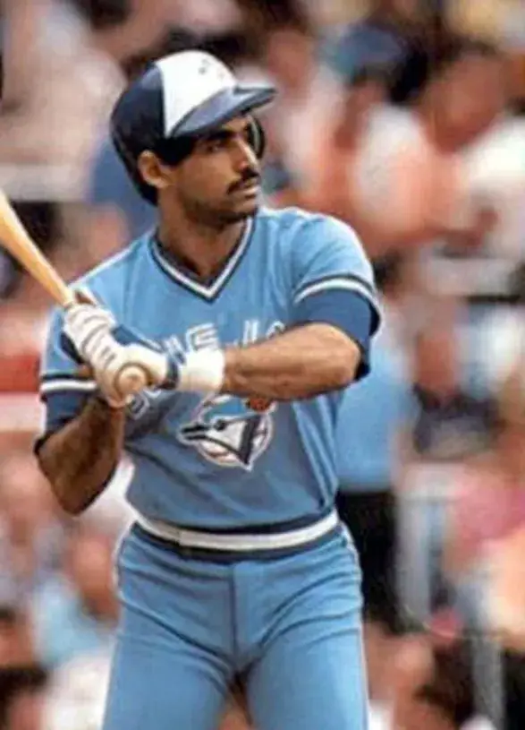 DAMASO GARCIA Toronto Blue Jays 1982 Majestic Cooperstown Away Baseball Jersey 