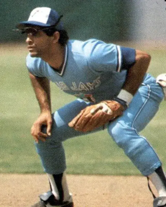 DAMASO GARCIA Toronto Blue Jays 1982 Majestic Cooperstown Away Baseball Jersey 