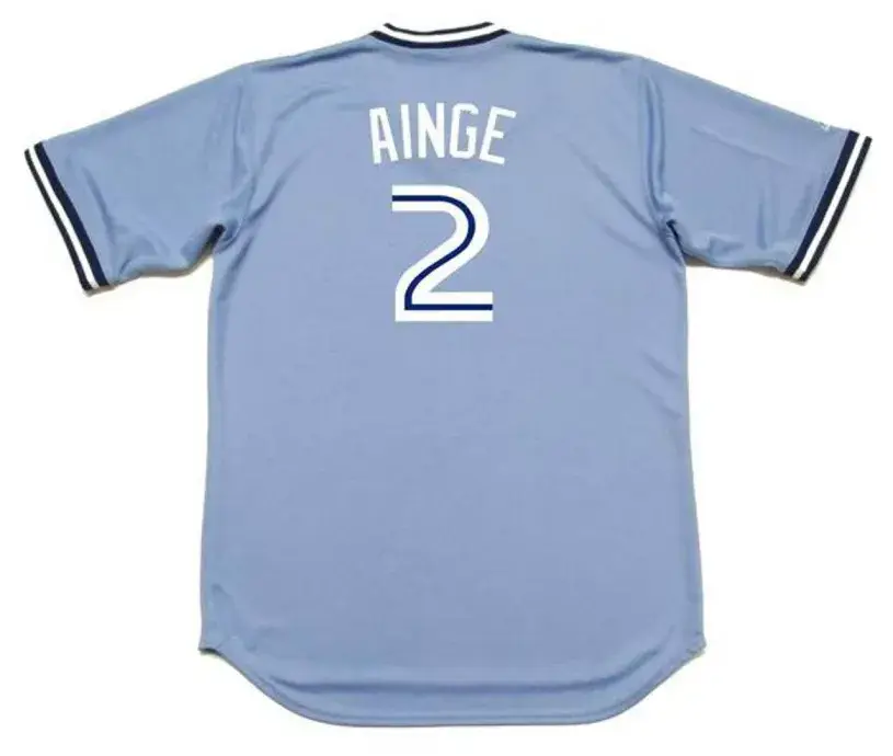 DANNY AINGE Toronto Blue Jays 1979 Majestic Cooperstown Away Baseball Jersey 